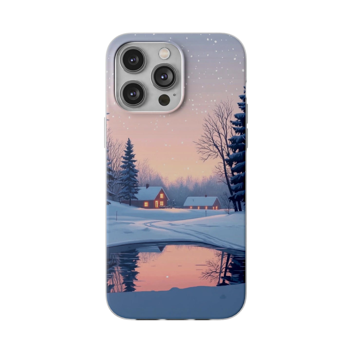 Winter Evening Minimal Vibe var3 - Flexi Case For iphone 16, iphone 15, iphone 14, all models