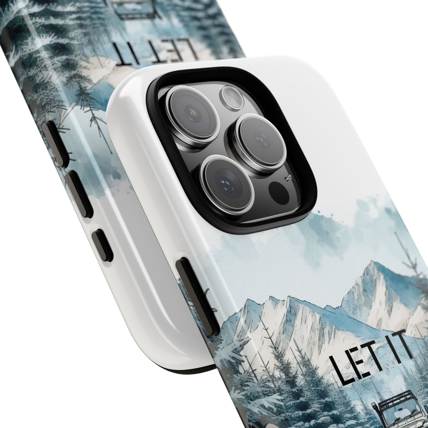 Let it SNOW! for HIM - Dual Layer Case, soft case hard shell for iPhone 16/15/14/13