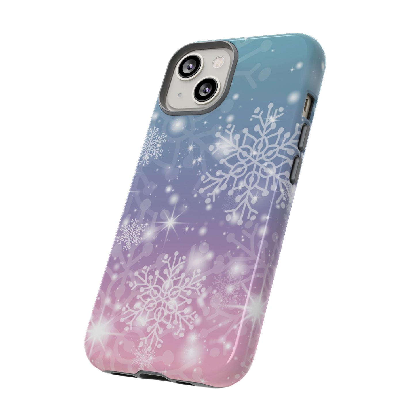 Snowflakes - Dual Layer Case, soft case hard shell for iPhone 16/15/14