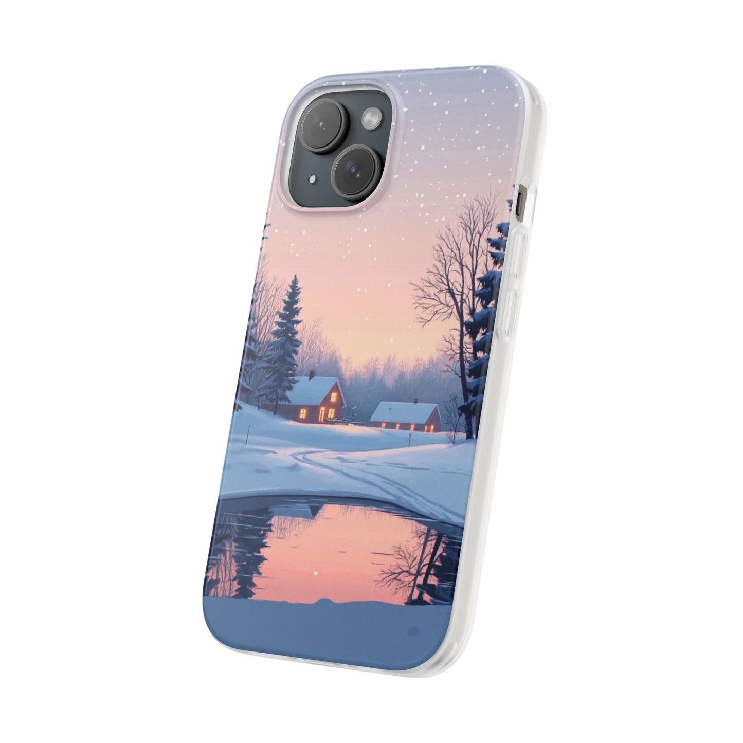 Winter Evening Minimal Vibe var3 - Flexi Case For iphone 16, iphone 15, iphone 14, all models