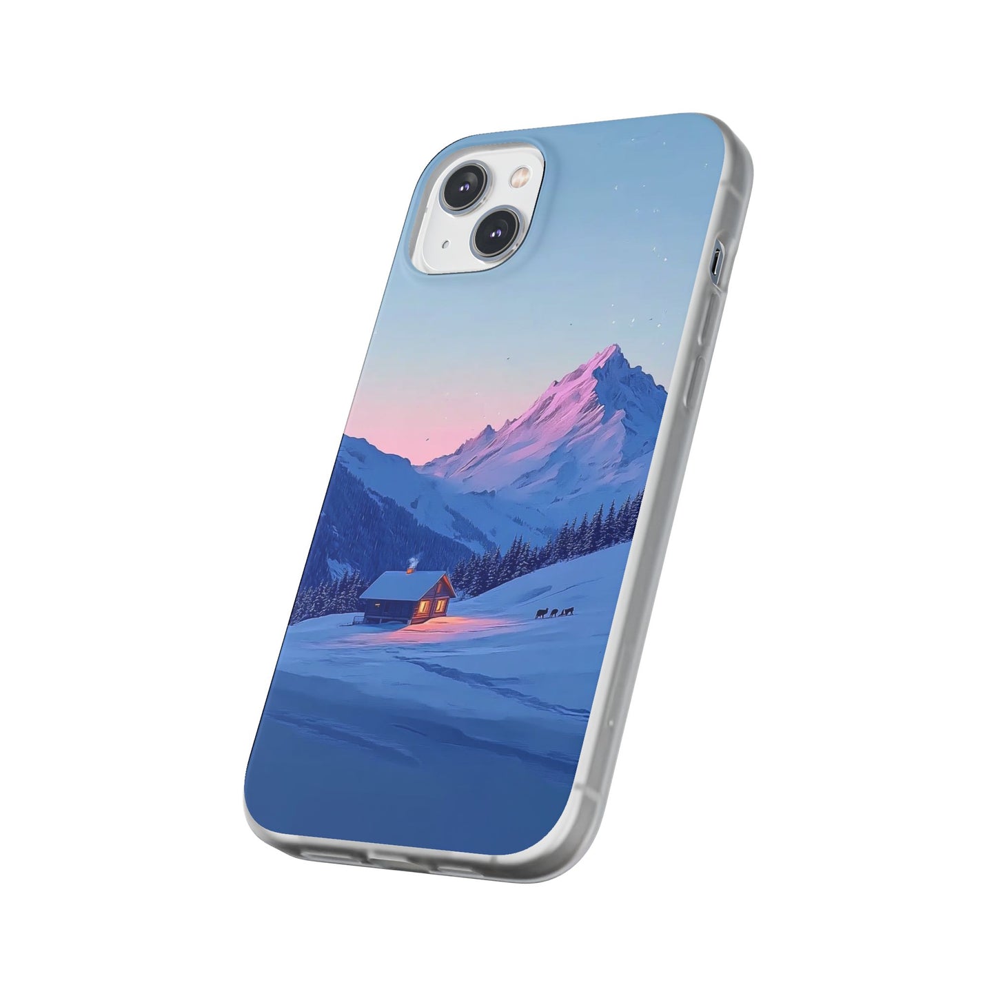 Winter Evening Minimal Vibe - Flexi Case For iphone 16, iphone 15, iphone 14, all models