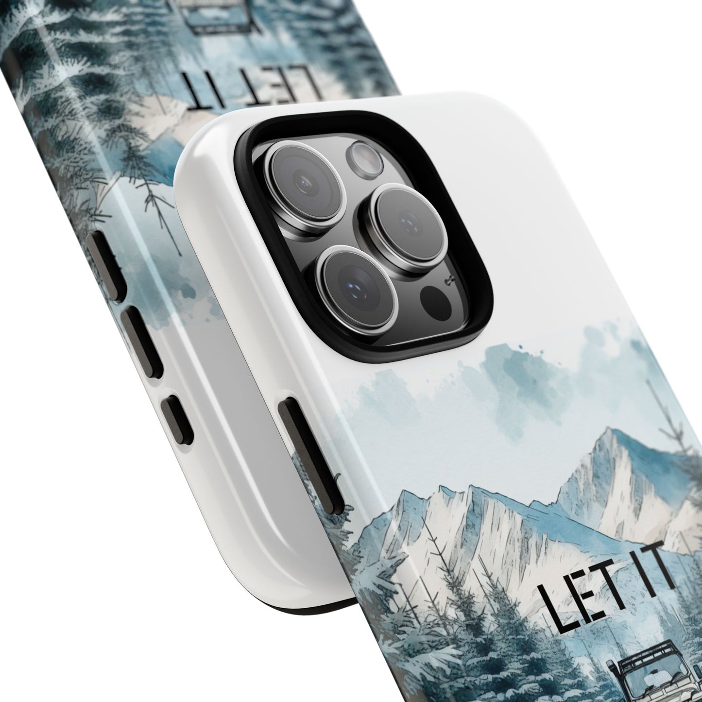 Let it SNOW! for HIM - Dual Layer Case, soft case hard shell for iPhone 16/15/14/13