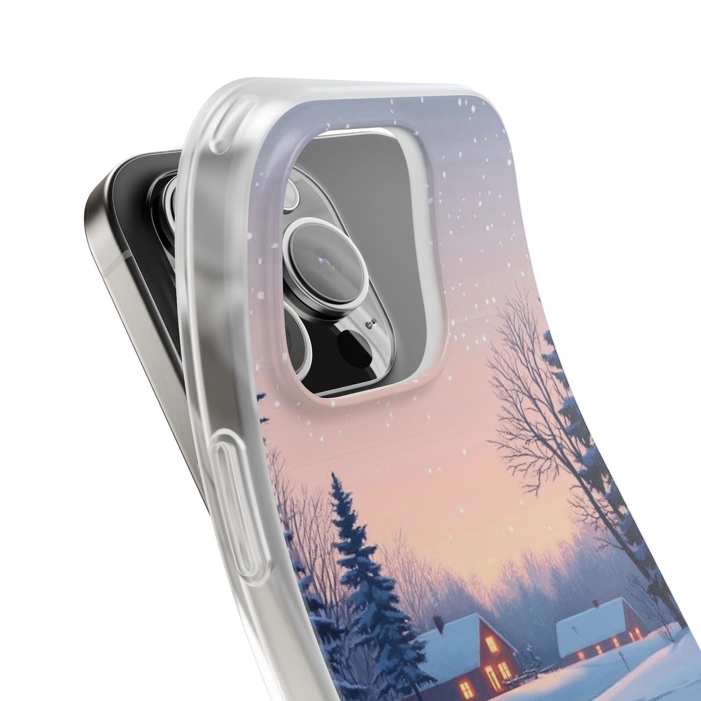 Winter Evening Minimal Vibe var3 - Flexi Case For iphone 16, iphone 15, iphone 14, all models