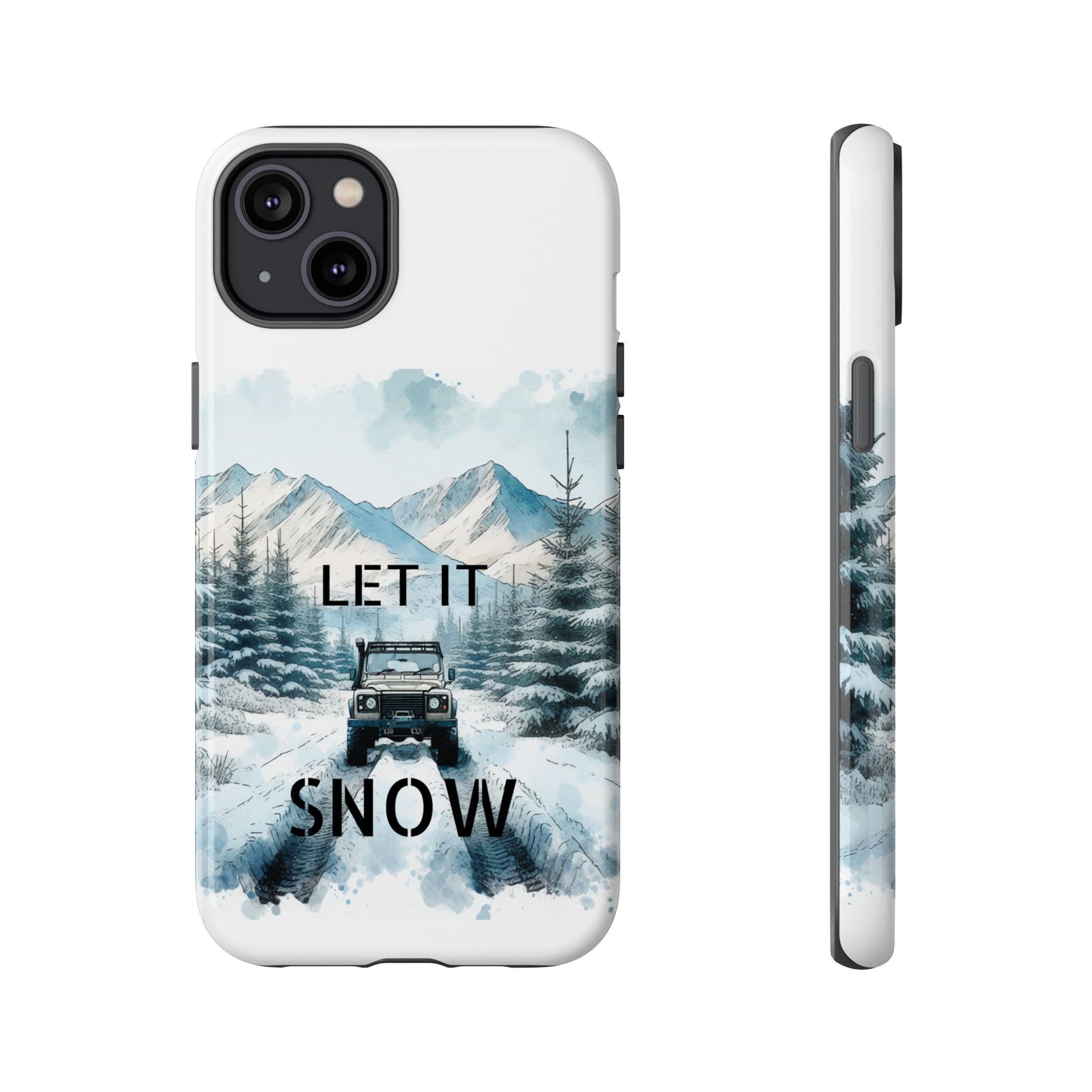 Let it SNOW! for HIM - Dual Layer Case, soft case hard shell for iPhone 16/15/14/13