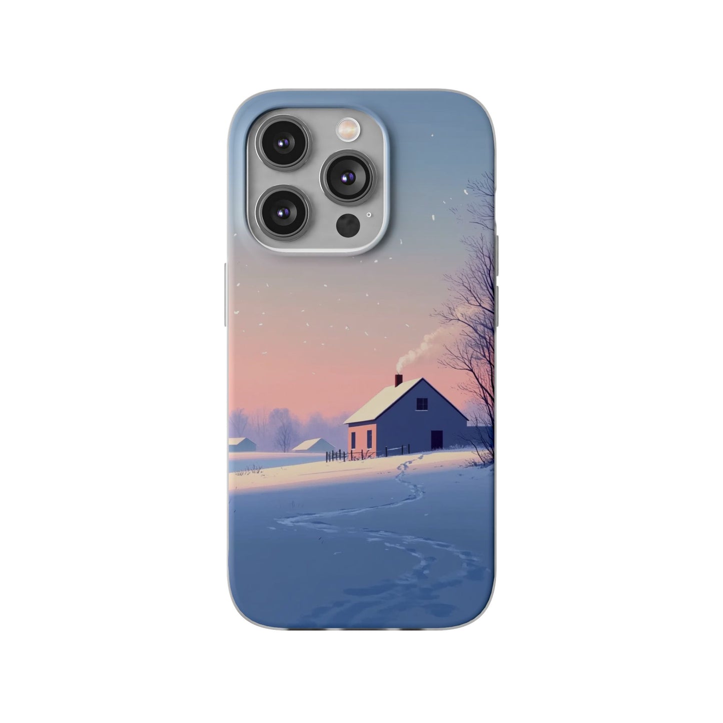 Winter Evening Minimal Vibe var4 - Flexi Case For iphone 16, iphone 15, iphone 14, all models