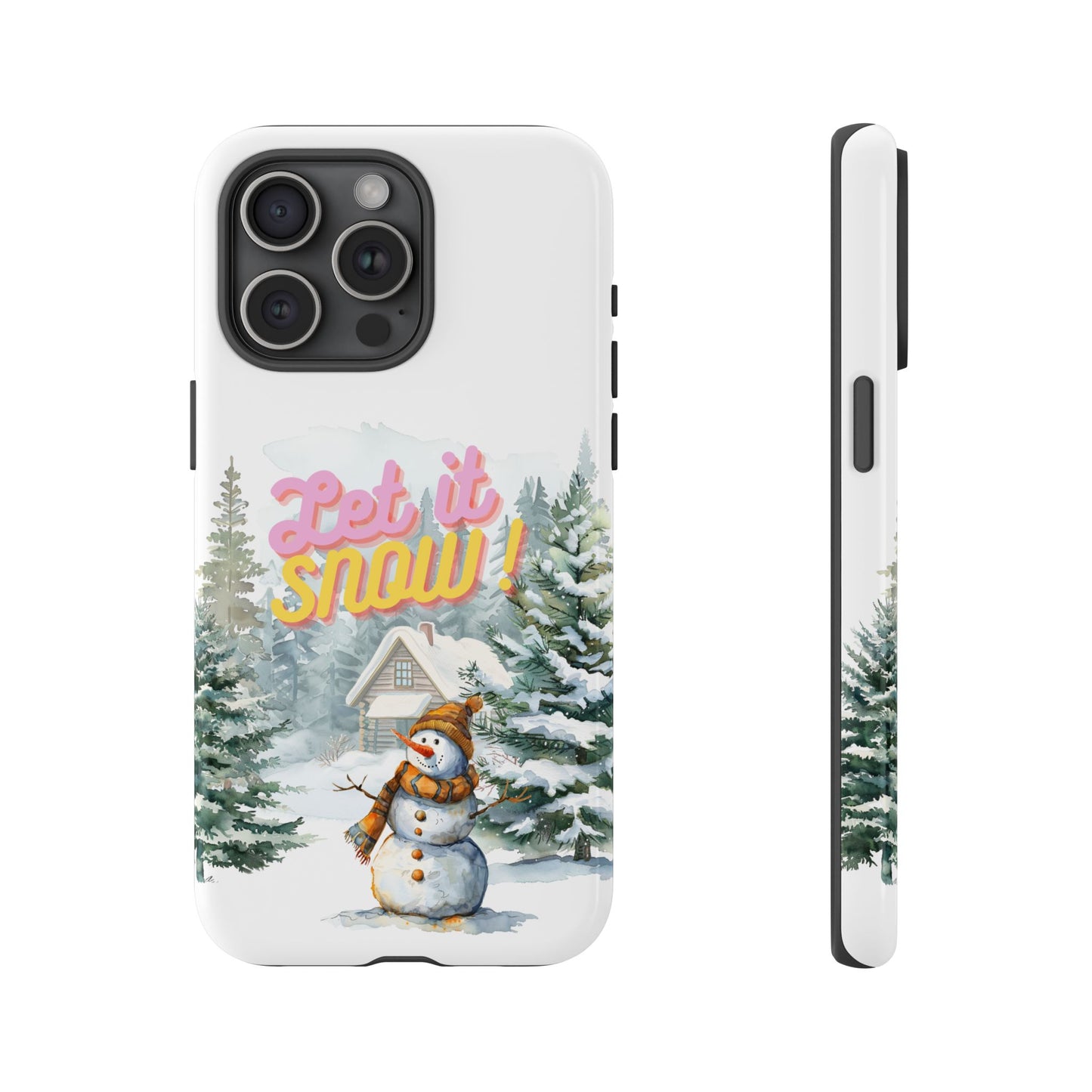 Let it SNOW! for HER - Dual Layer Case, soft case hard shell for iPhone 16/15/14/13