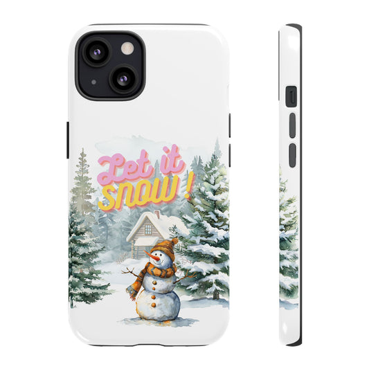 Let it SNOW! for HER - Dual Layer Case, soft case hard shell for iPhone 16/15/14/13