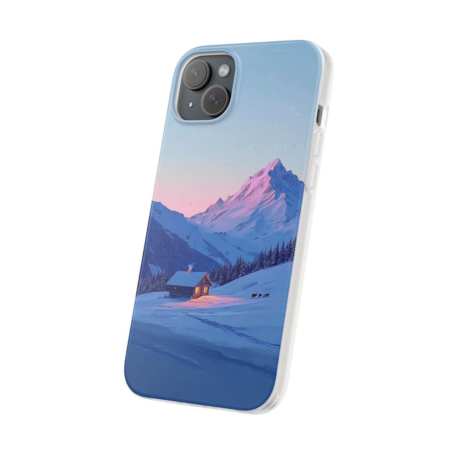 Winter Evening Minimal Vibe - Flexi Case For iphone 16, iphone 15, iphone 14, all models