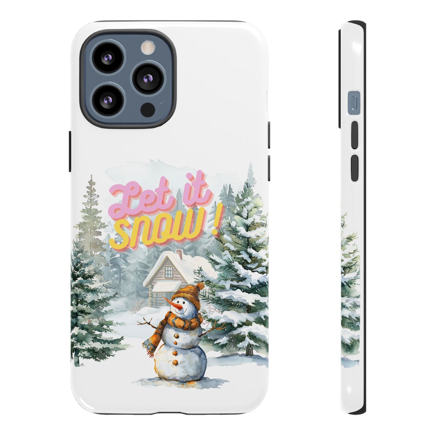 Let it SNOW! for HER - Dual Layer Case, soft case hard shell for iPhone 16/15/14/13