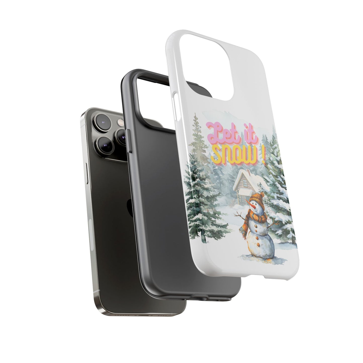 Let it SNOW! for HER - Dual Layer Case, soft case hard shell for iPhone 16/15/14/13