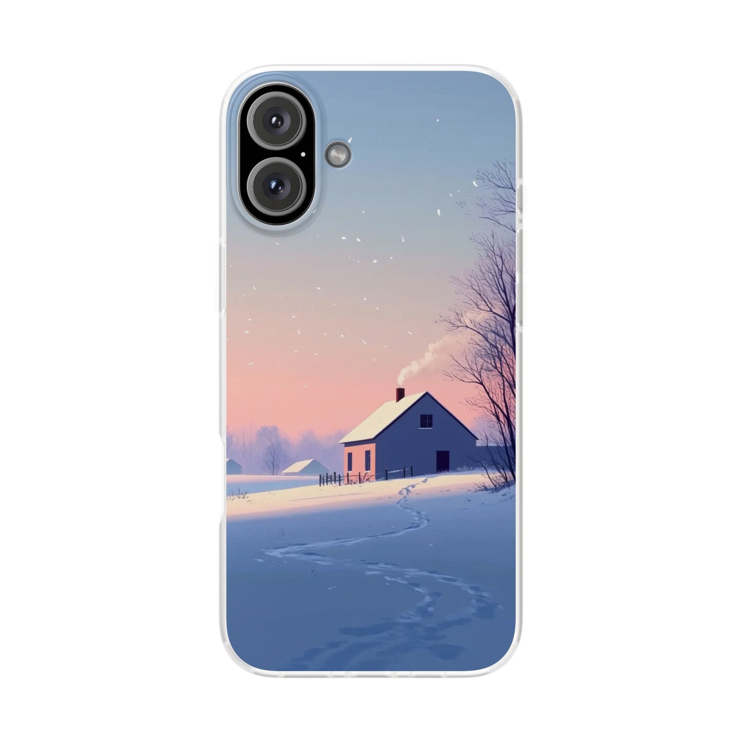 Winter Evening Minimal Vibe var4 - Flexi Case For iphone 16, iphone 15, iphone 14, all models