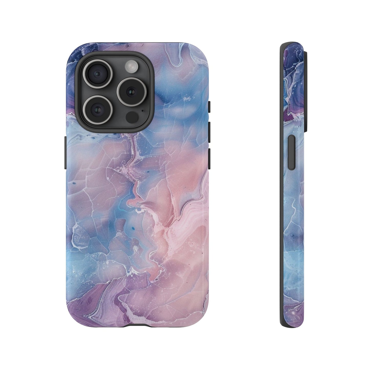 Pastel Marble - Tough Cases With Soft Lining For iPhone 16 to 14