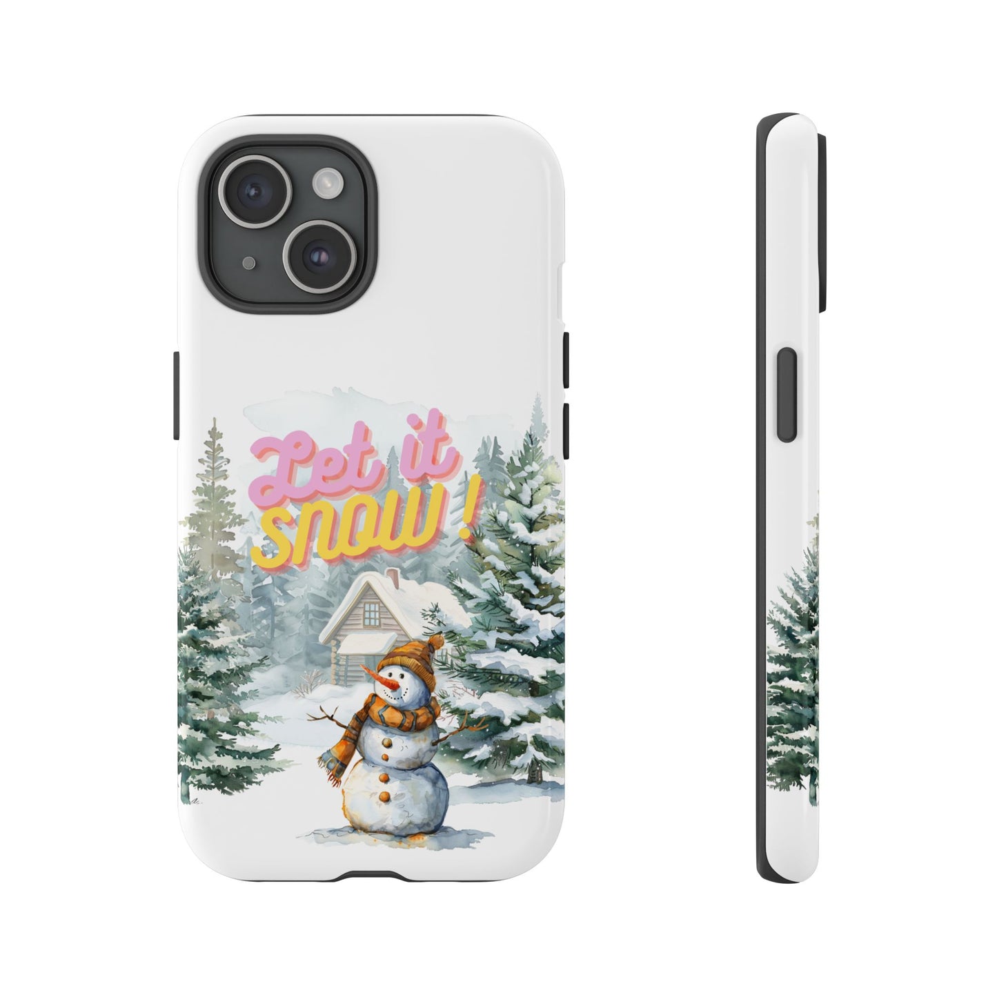 Let it SNOW! for HER - Dual Layer Case, soft case hard shell for iPhone 16/15/14/13