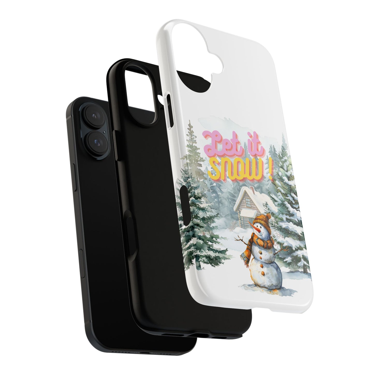 Let it SNOW! for HER - Dual Layer Case, soft case hard shell for iPhone 16/15/14/13