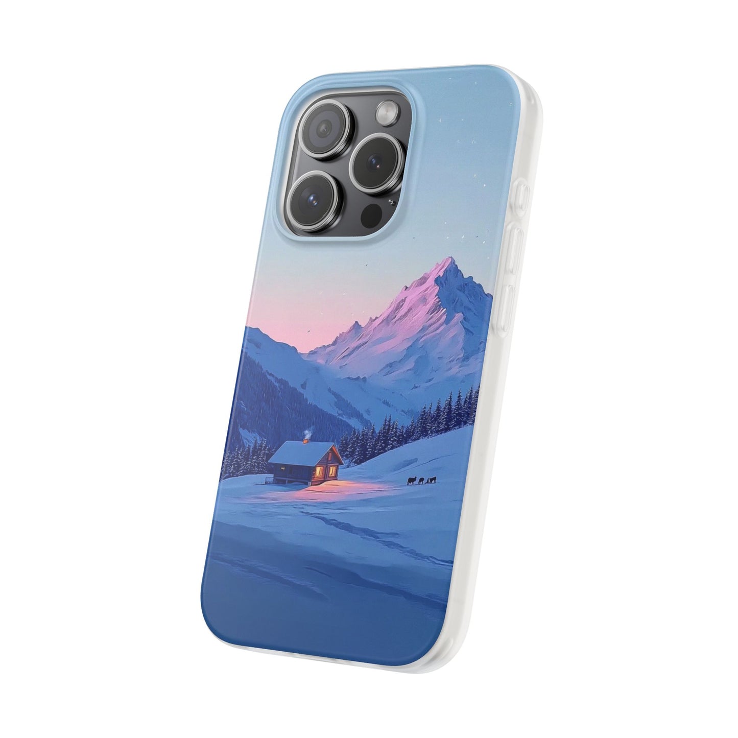 Winter Evening Minimal Vibe - Flexi Case For iphone 16, iphone 15, iphone 14, all models