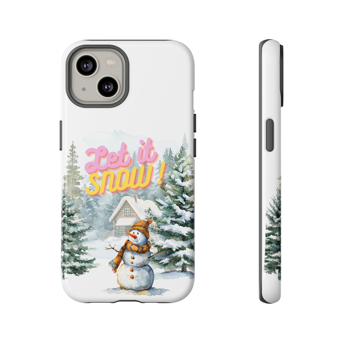 Let it SNOW! for HER - Dual Layer Case, soft case hard shell for iPhone 16/15/14/13