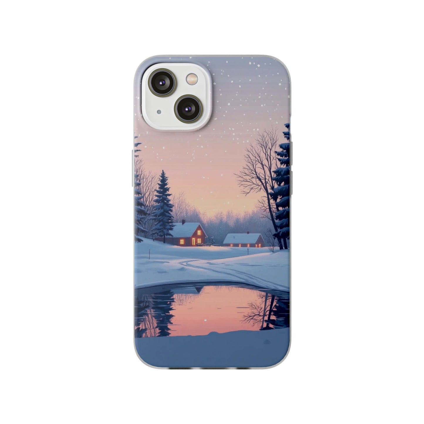 Winter Evening Minimal Vibe var3 - Flexi Case For iphone 16, iphone 15, iphone 14, all models