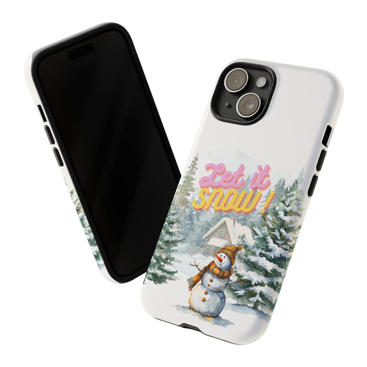 Let it SNOW! for HER - Dual Layer Case, soft case hard shell for iPhone 16/15/14/13