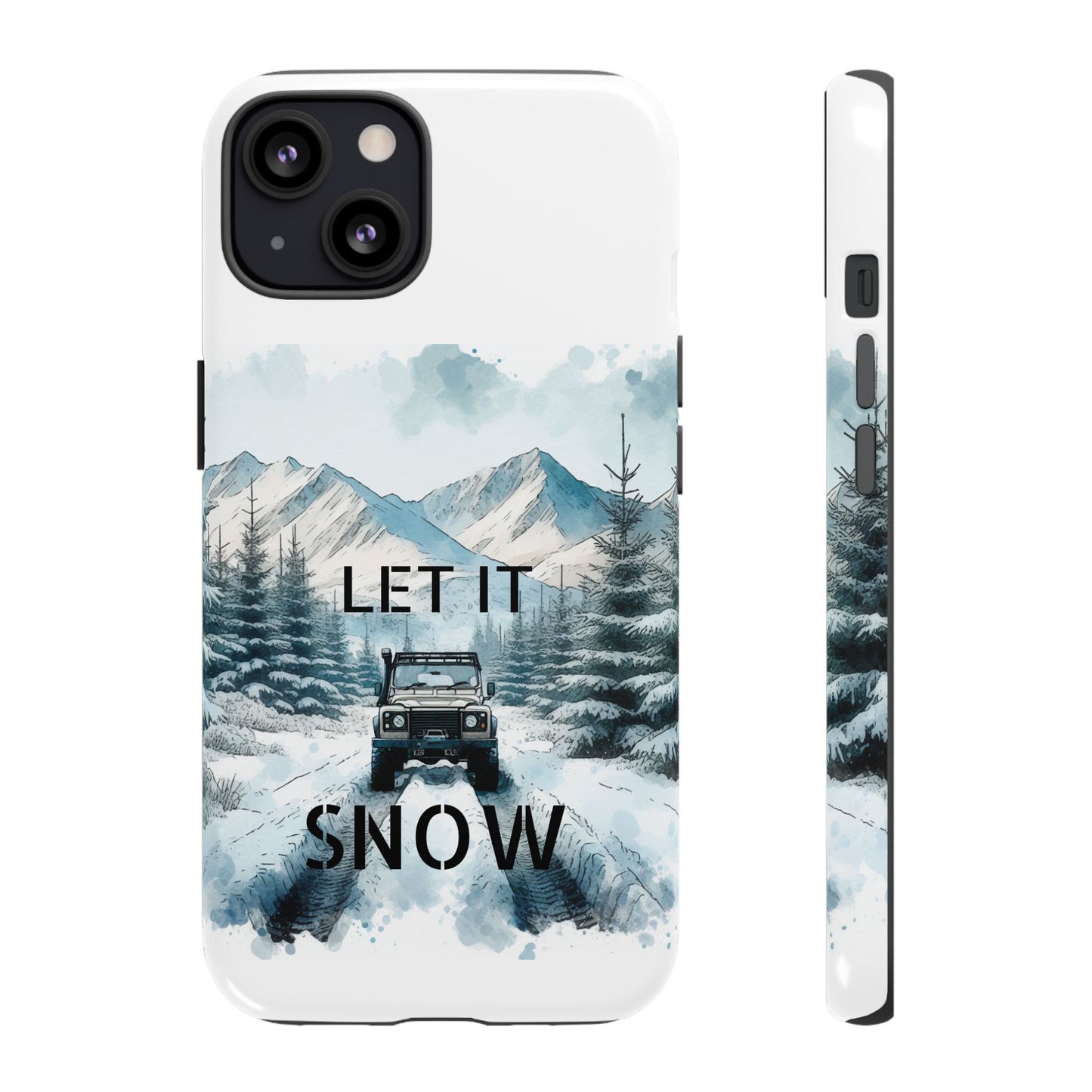 Let it SNOW! for HIM - Dual Layer Case, soft case hard shell for iPhone 16/15/14/13