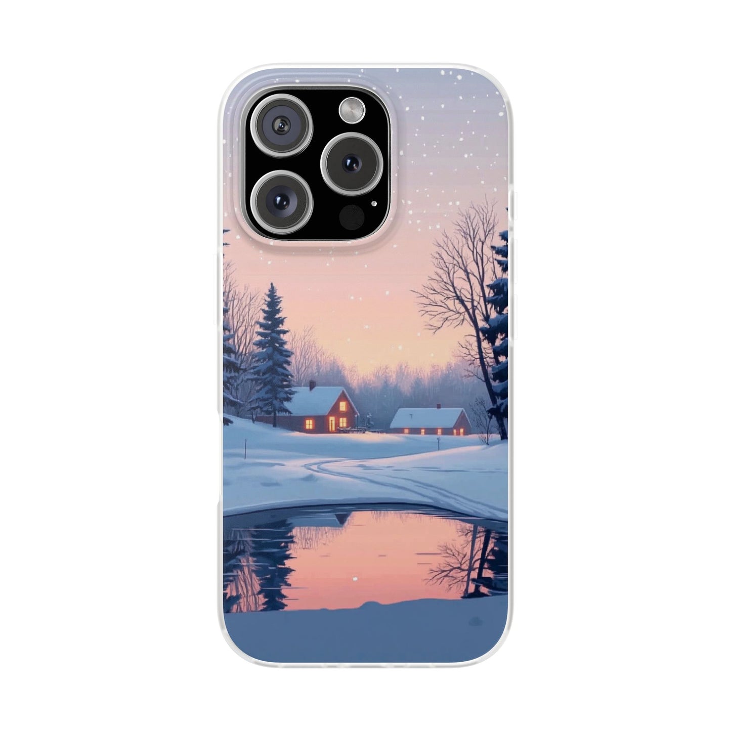 Winter Evening Minimal Vibe var3 - Flexi Case For iphone 16, iphone 15, iphone 14, all models