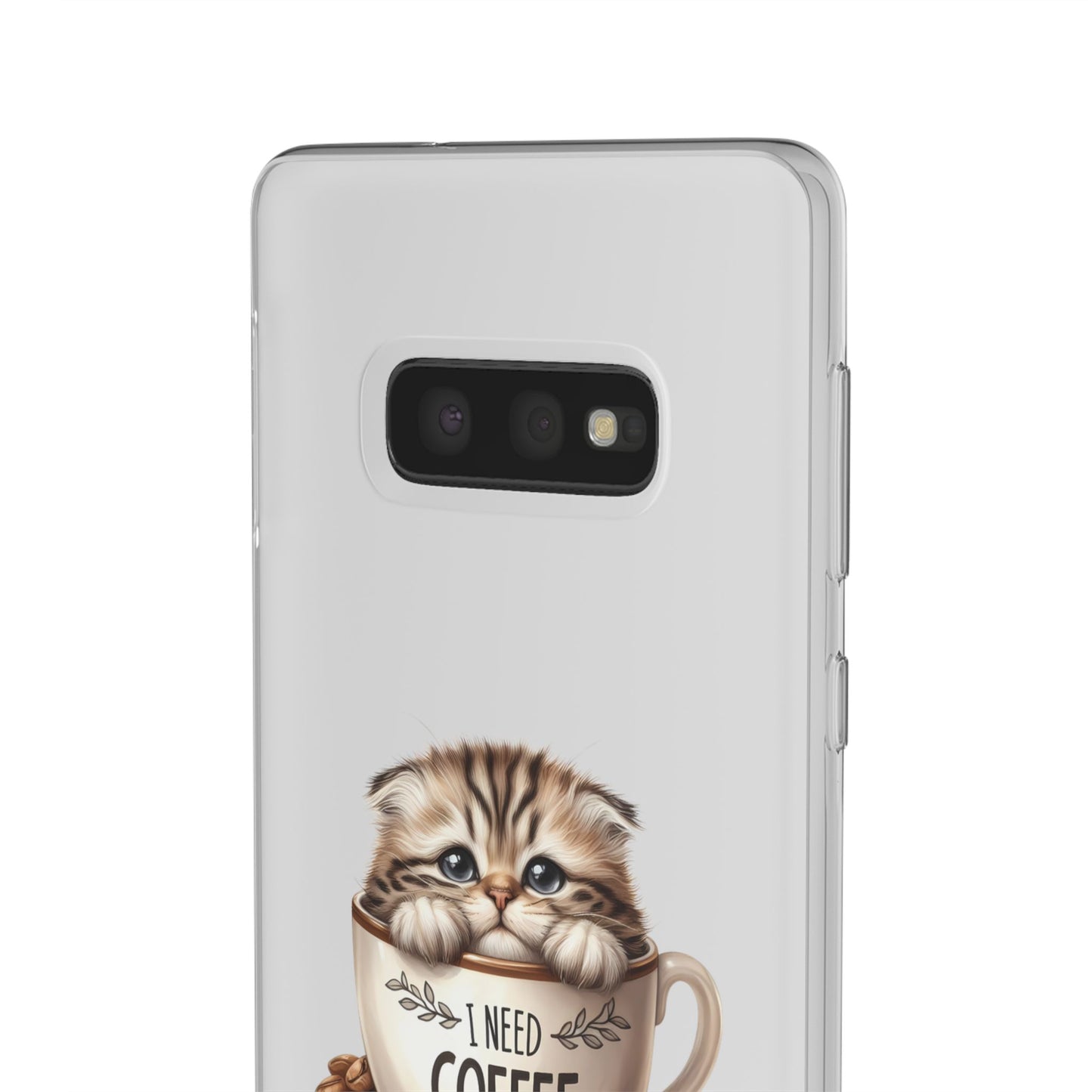 I NEED COFFEE - Flexi Cases - Semi-transparent- for Samsung Galaxy S 23/22/21/10