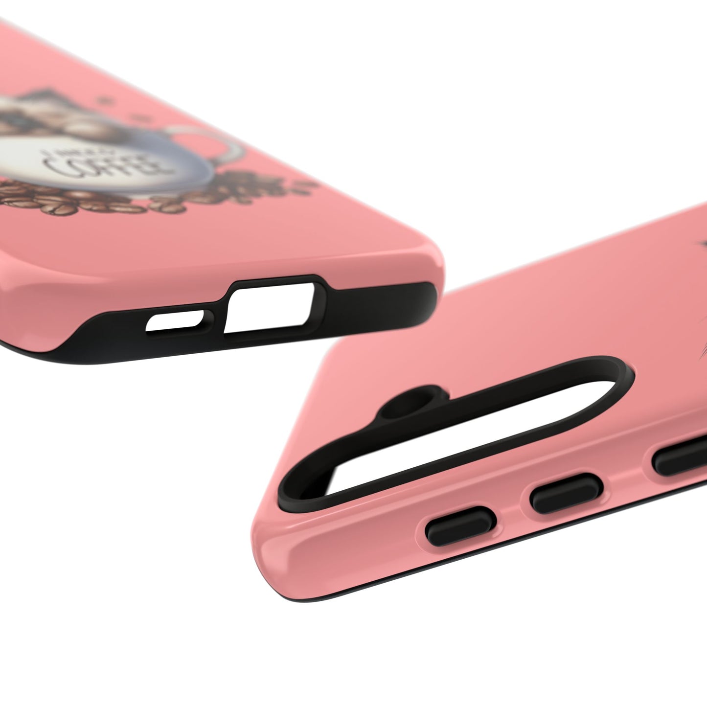 I NEED COFFEE 3 - pink - Dual Layer Case, soft case hard shell for Samsung Galaxy S24 to S22