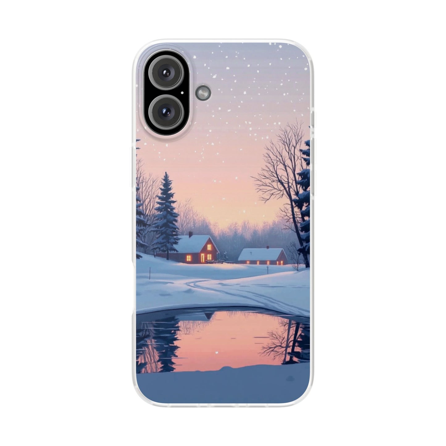 Winter Evening Minimal Vibe var3 - Flexi Case For iphone 16, iphone 15, iphone 14, all models