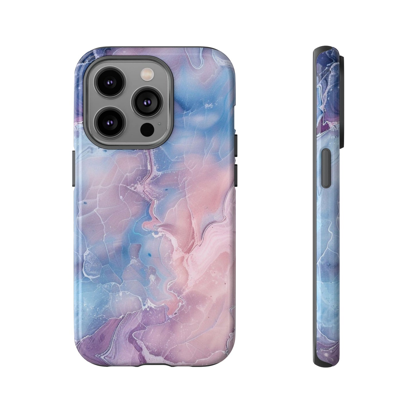 Pastel Marble - Tough Cases With Soft Lining For iPhone 16 to 14